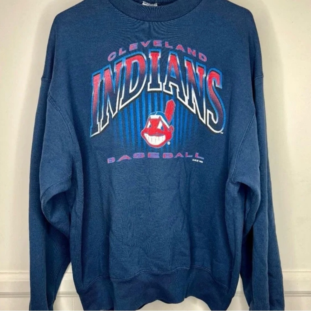 VINTAGE 1995 Cleveland Indians sweatshirt pullover XL
